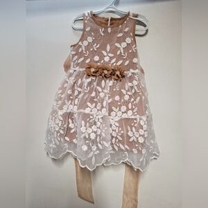 Toddler flower lace dress